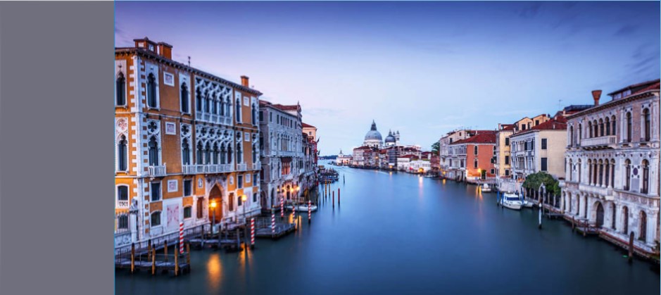 Bridge means Venice, Grand Canal means heart